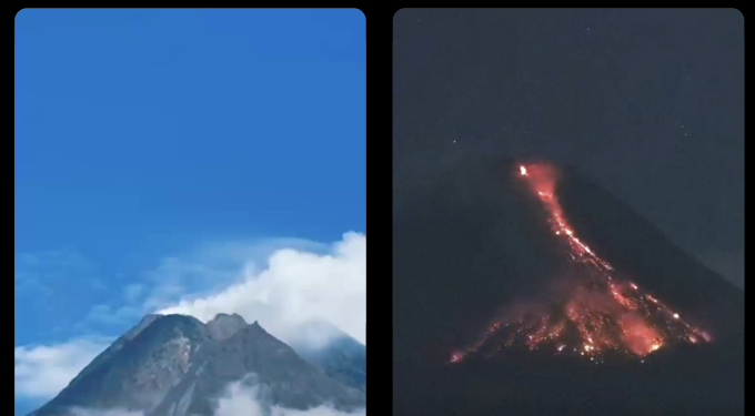 Merapi Siaga! Rentetan Empat Kali Erupsi Beruntun Guncang Perbatasan Yogyakarta Jawa Tengah