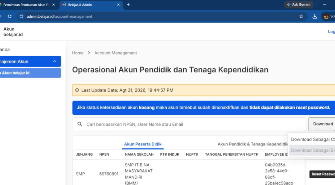 Cara Aktivasi Akun Belajar.id Siswa Baru dan Solusi Email Pengajuan Belum Masuk